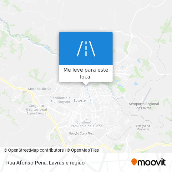 Rua Afonso Pena mapa