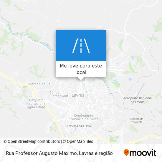 Rua Professor Augusto Máximo mapa