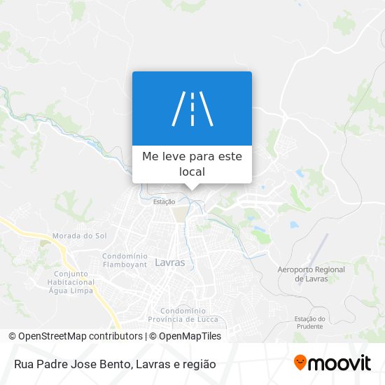 Rua Padre Jose Bento mapa