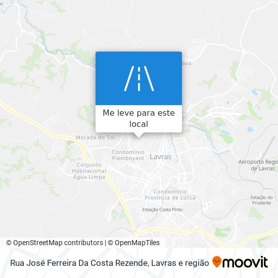 Rua José Ferreira Da Costa Rezende mapa
