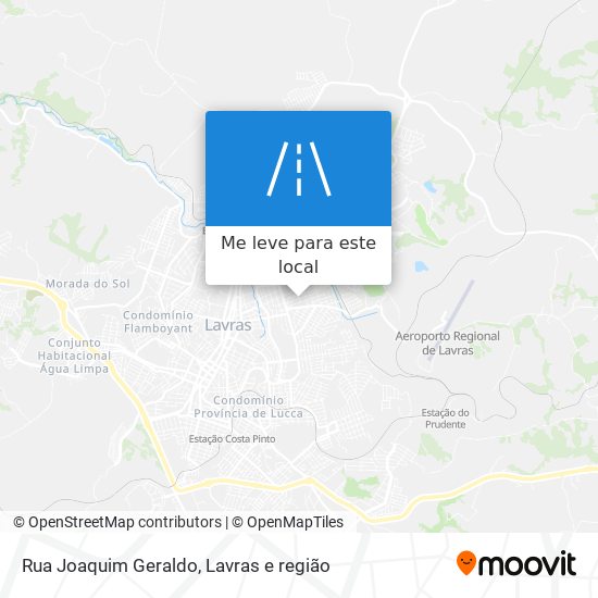 Rua Joaquim Geraldo mapa