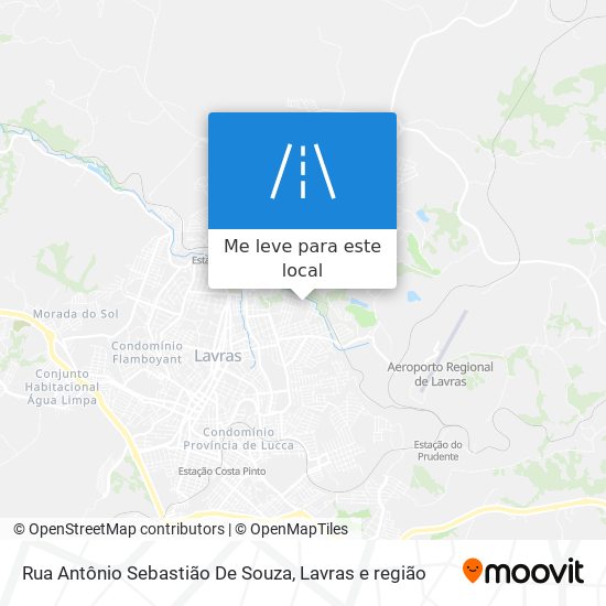 Rua Antônio Sebastião De Souza mapa