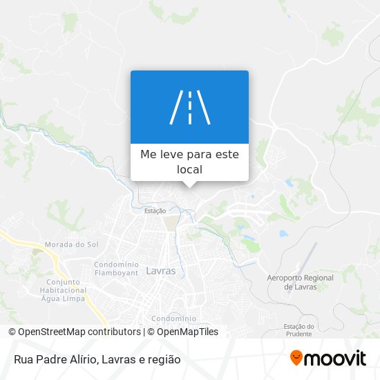 Rua Padre Alírio mapa