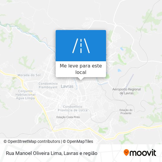 Rua Manoel Oliveira Lima mapa