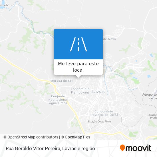 Rua Geraldo Vitor Pereira mapa