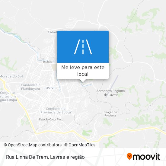 Rua Linha De Trem mapa