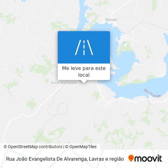 Rua João Evangelista De Alvarenga mapa