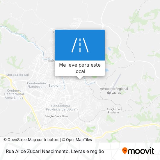 Rua Alice Zucari Nascimento mapa