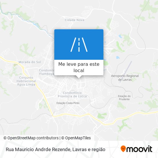 Rua Mauricio Andrde Rezende mapa