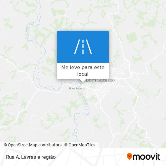 Rua A mapa