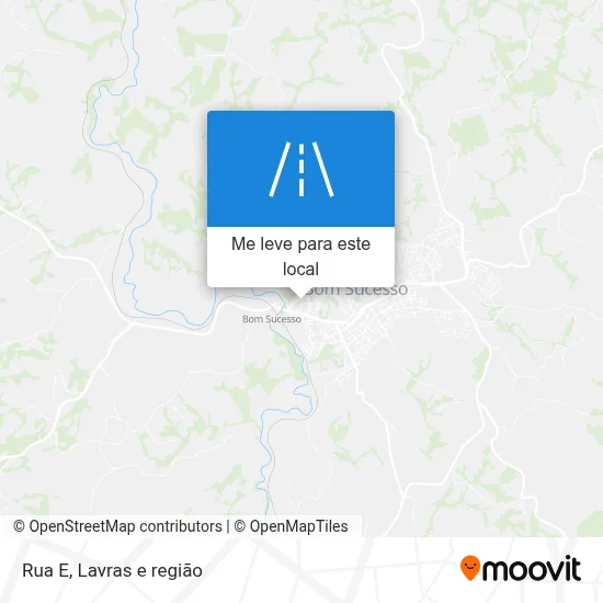 Rua E mapa