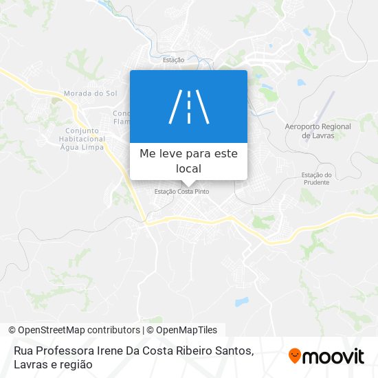 Rua Professora Irene Da Costa Ribeiro Santos mapa