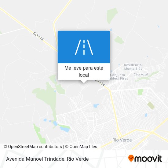 Avenida Manoel Trindade mapa