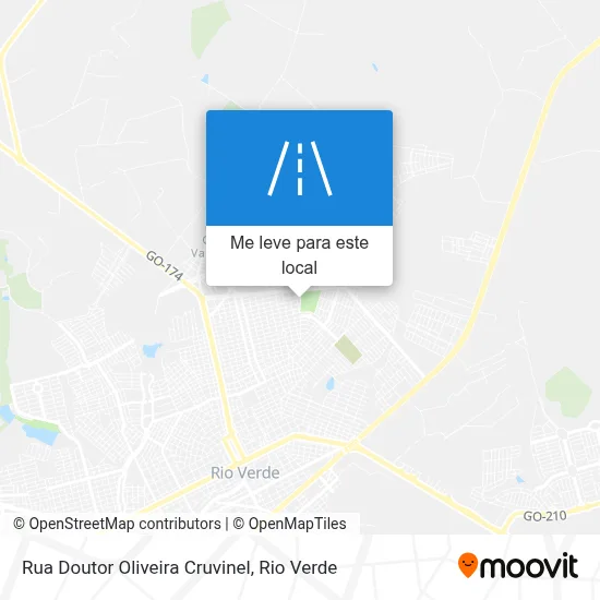 Rua Doutor Oliveira Cruvinel mapa