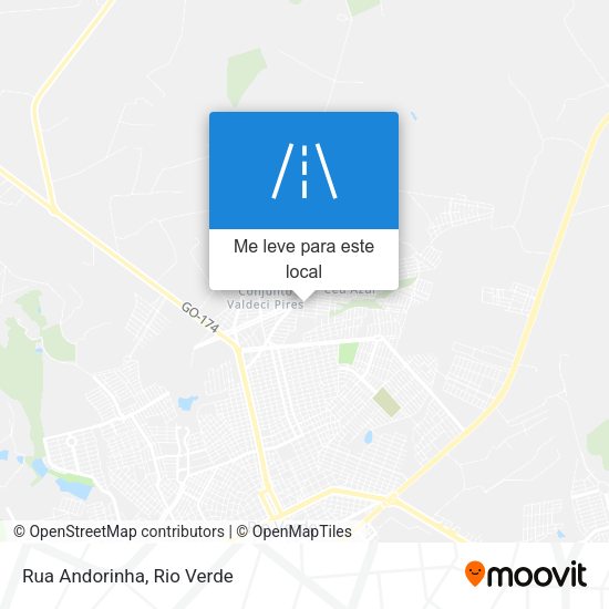Rua Andorinha mapa