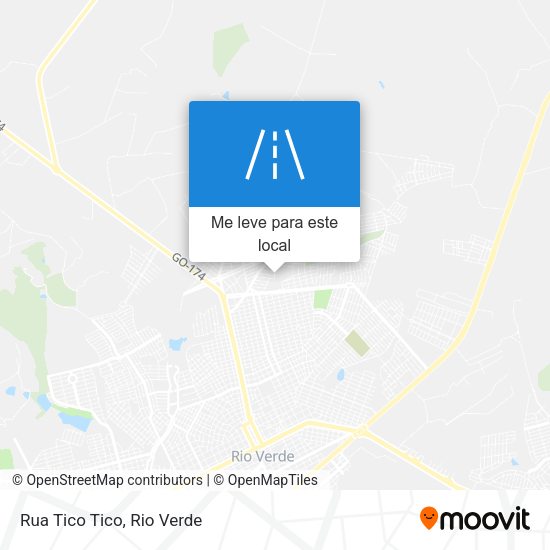 Rua Tico Tico mapa