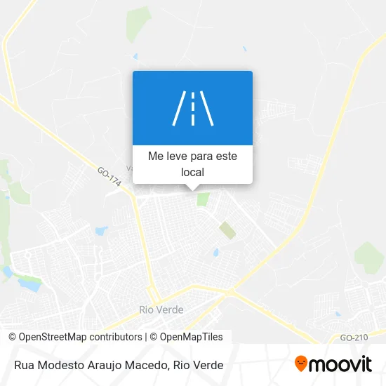Rua Modesto Araujo Macedo mapa