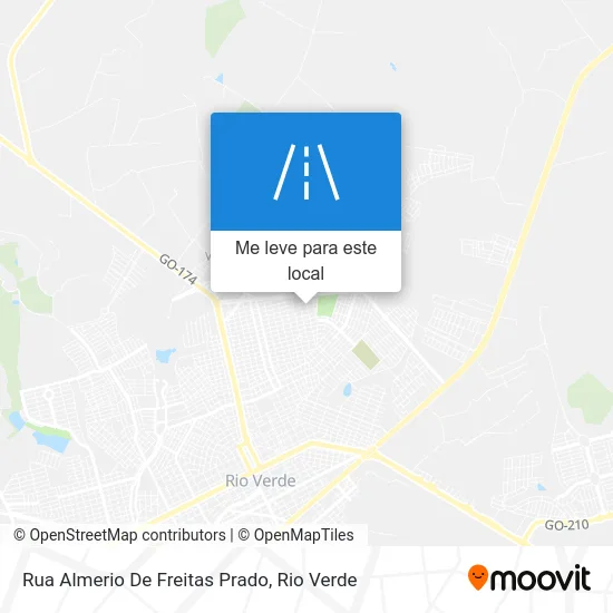 Rua Almerio De Freitas Prado mapa