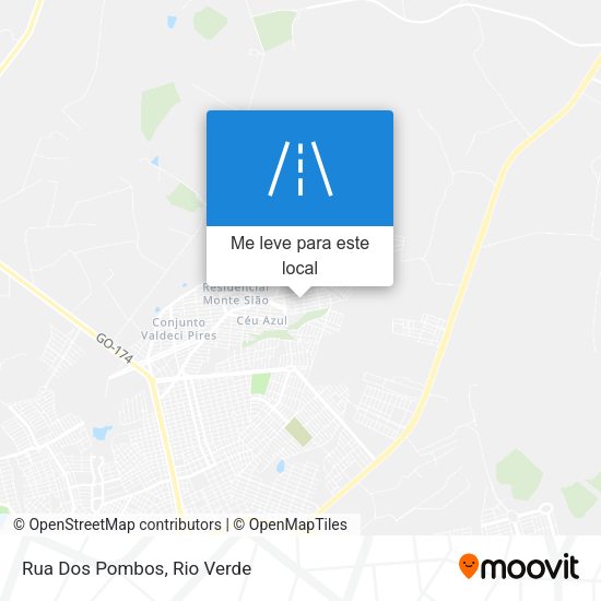 Rua Dos Pombos mapa