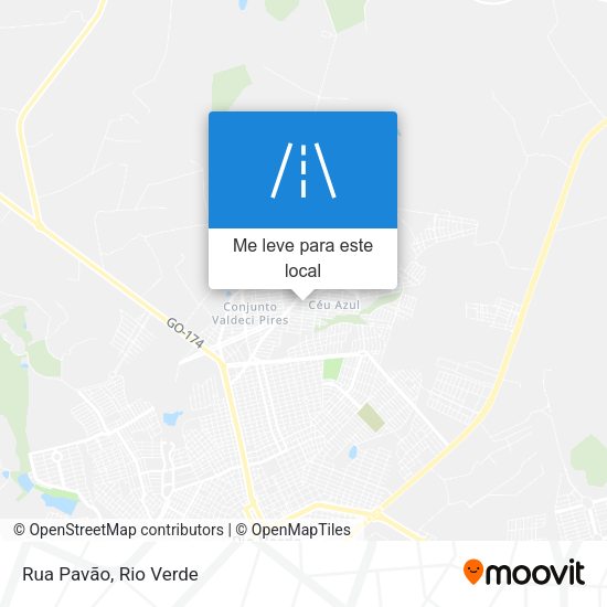 Rua Pavão mapa