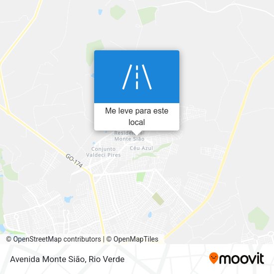 Avenida Monte Sião mapa