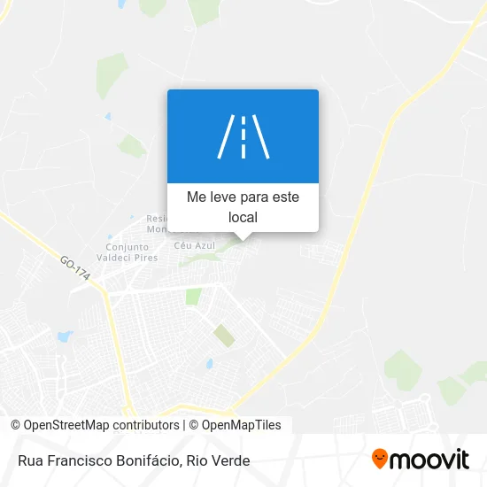 Rua Francisco Bonifácio mapa