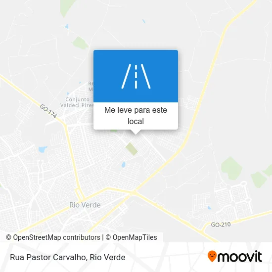 Rua Pastor Carvalho mapa