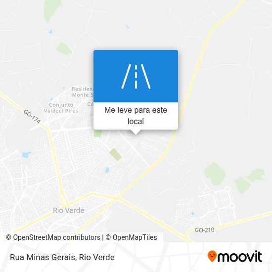 Rua Minas Gerais mapa