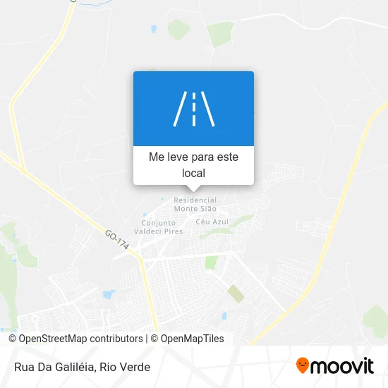 Rua Da Galiléia mapa