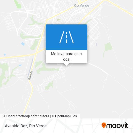 Avenida Dez mapa