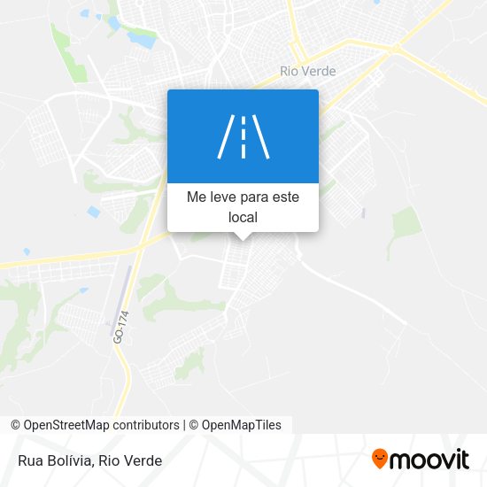 Rua Bolívia mapa