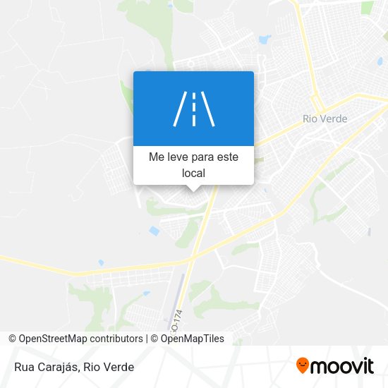 Rua Carajás mapa