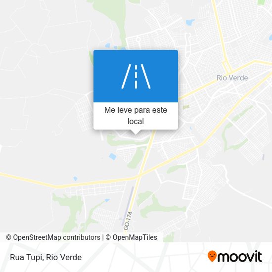 Rua Tupi mapa