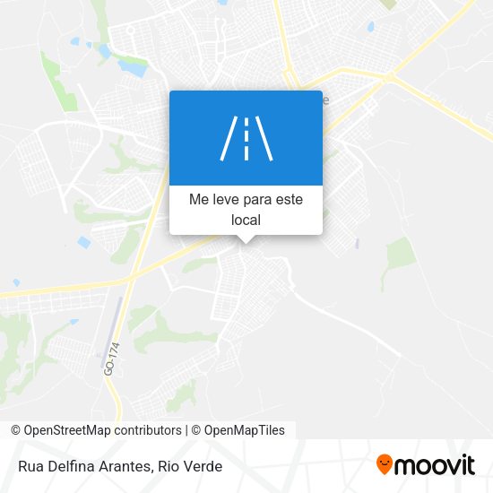 Rua Delfina Arantes mapa