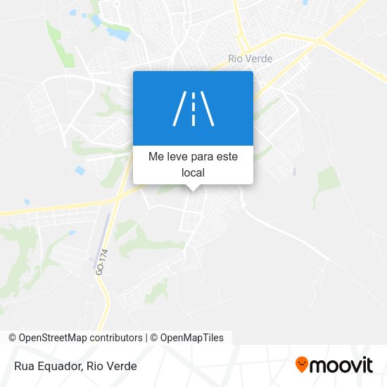 Rua Equador mapa