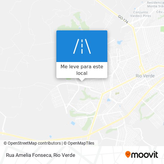 Rua Amelia Fonseca mapa