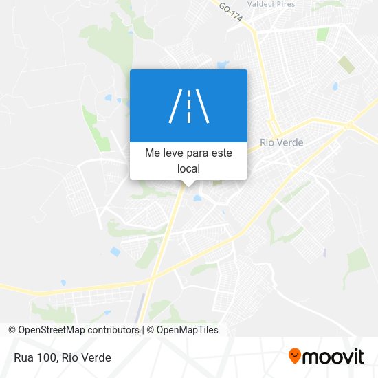 Rua 100 mapa