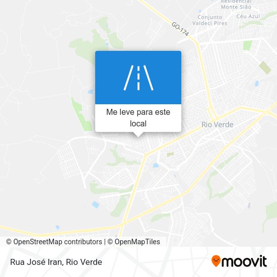 Rua José Iran mapa
