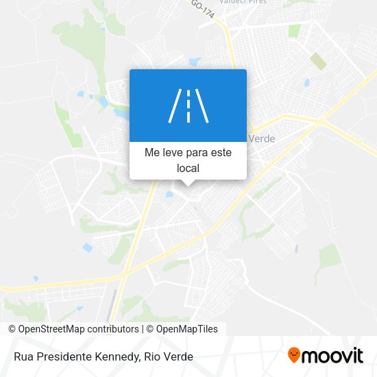 Rua Presidente Kennedy mapa