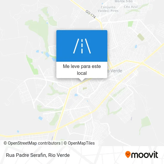 Rua Padre Serafin mapa