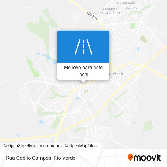 Rua Odélio Campos mapa
