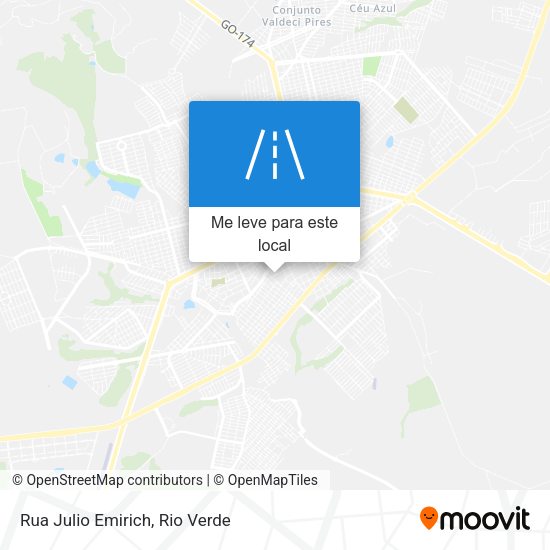 Rua Julio Emirich mapa