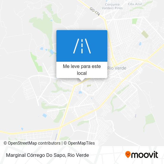 Marginal Córrego Do Sapo mapa