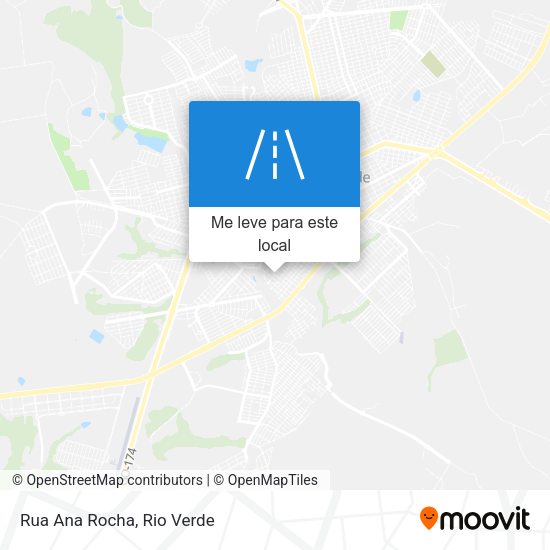 Rua Ana Rocha mapa