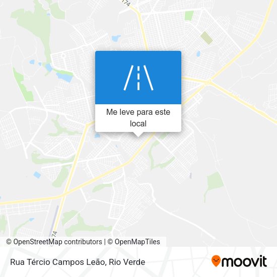Rua Tércio Campos Leão mapa
