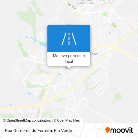 Rua Gumercindo Ferreira mapa