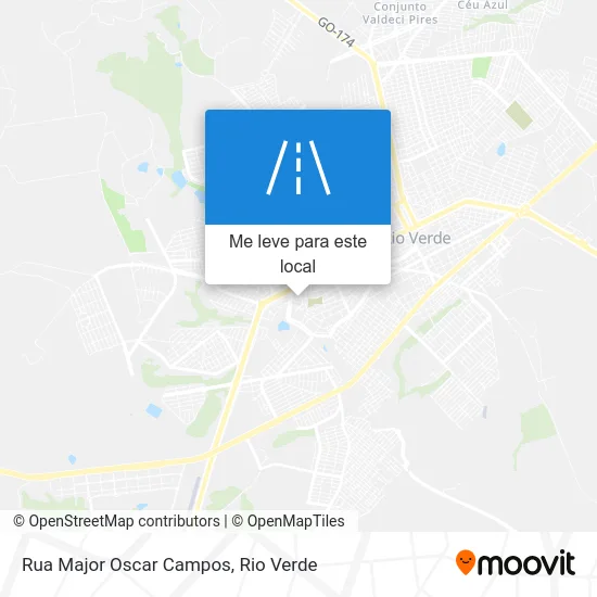 Rua Major Oscar Campos mapa