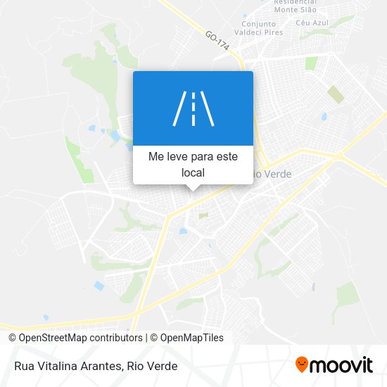 Rua Vitalina Arantes mapa