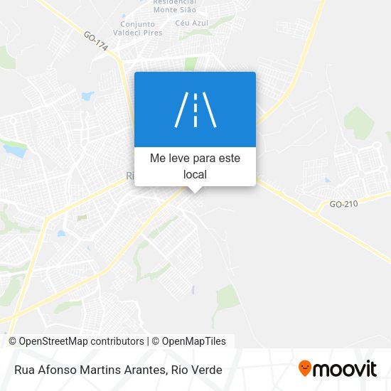 Rua Afonso Martins Arantes mapa