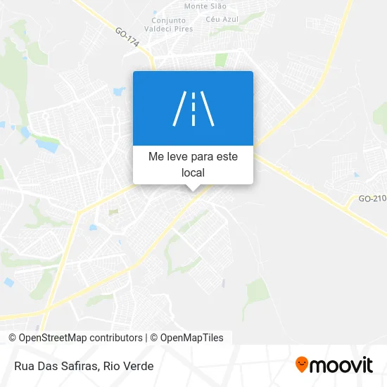 Rua Das Safiras mapa